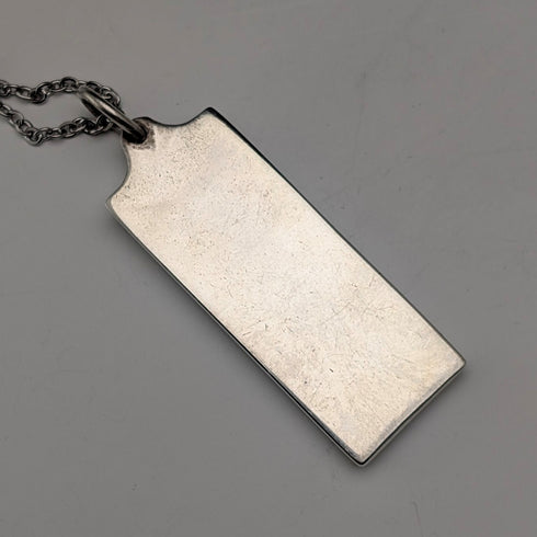 1977 British pure silver jubilee ingot pendant 28g with necklace MPM